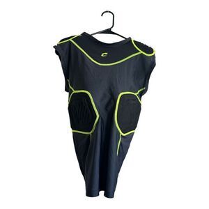 Champro‎ Sports Football Shorts Top Men Medium Black  Padded Knit Compression